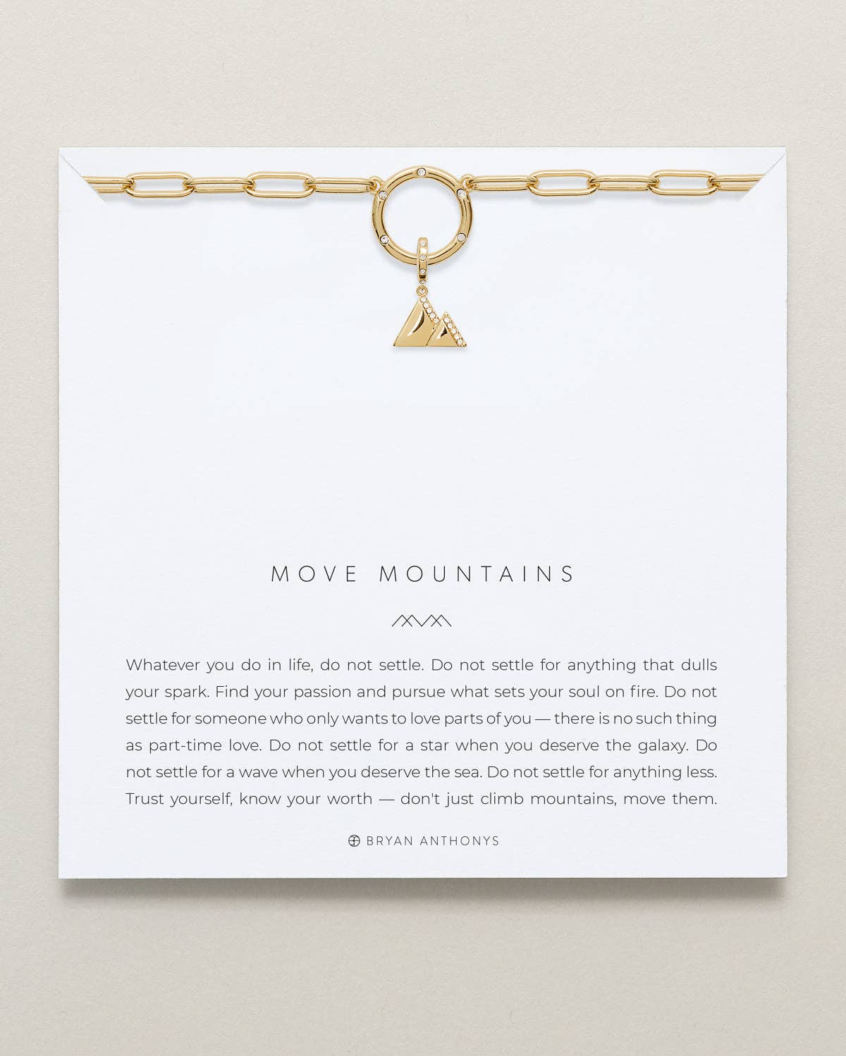 Move Mountains Charm Necklace