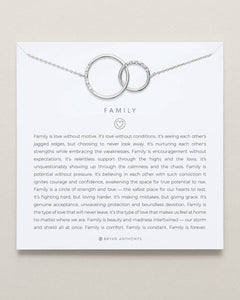 Family Interlocking Circles Necklace