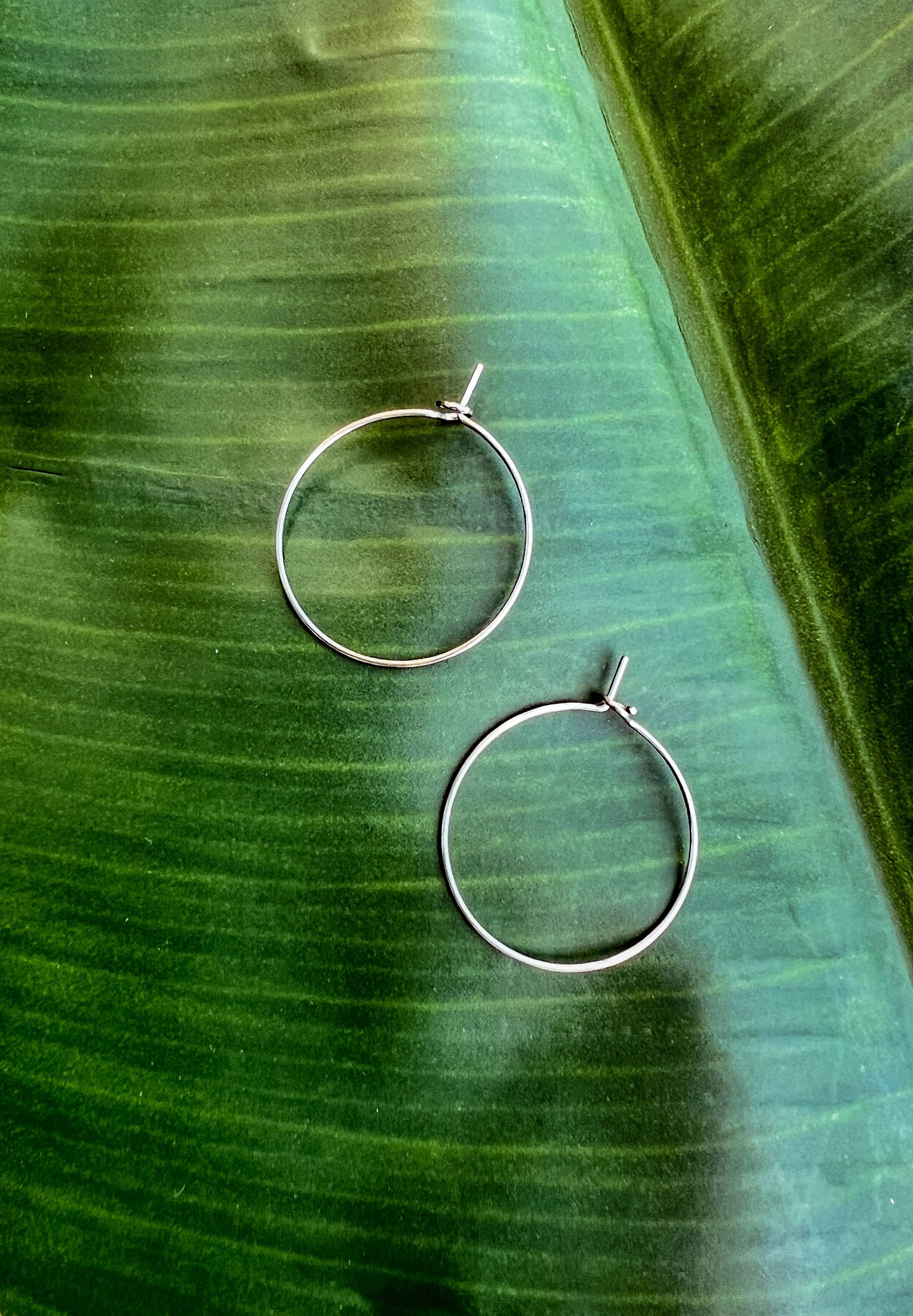 Dainty Silver Hoops