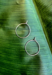 Dainty Silver Hoops