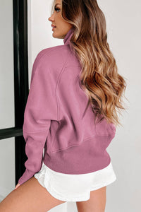Alexa Ribbed Thumbhole Sweatshirt | S-3XL