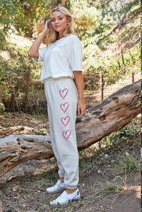 HEART ROW Graphic Sweatpants