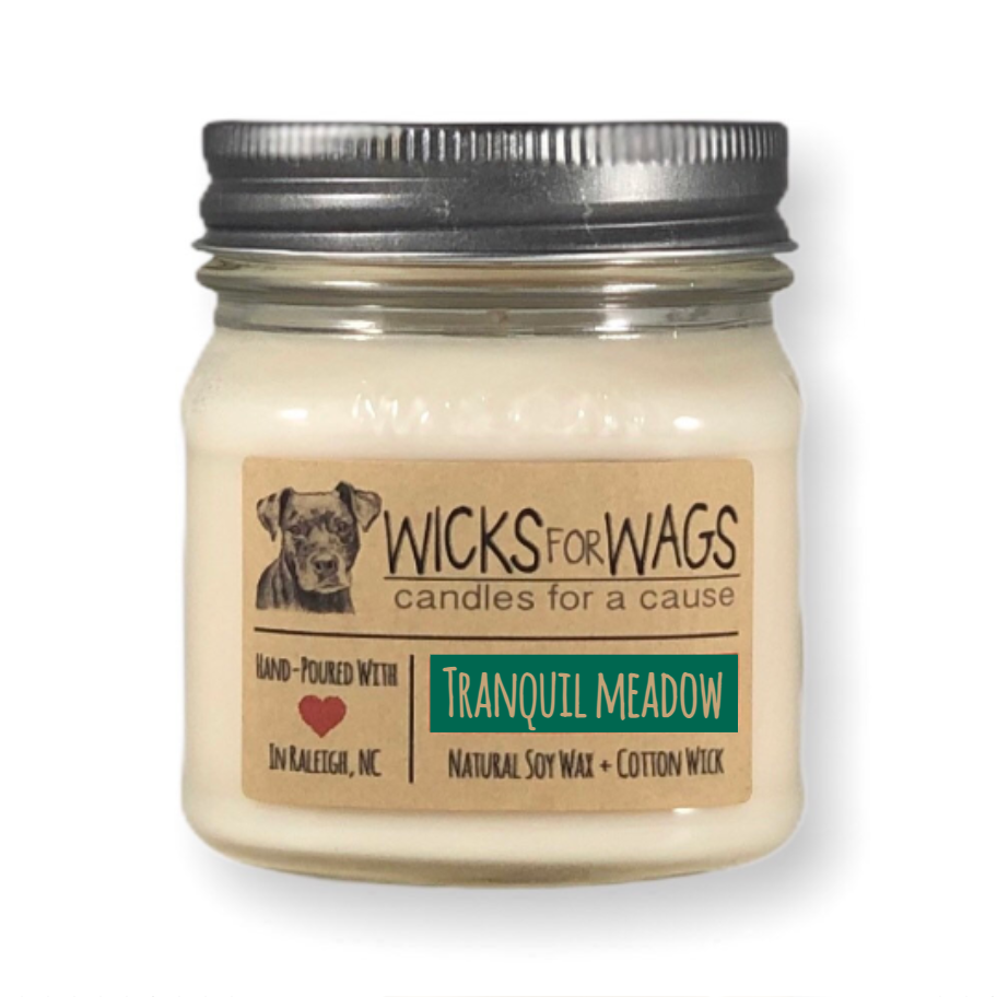 Tranquil Meadow | 8 oz Candle | Mason Jar Soy Candle