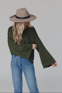 V Olive top