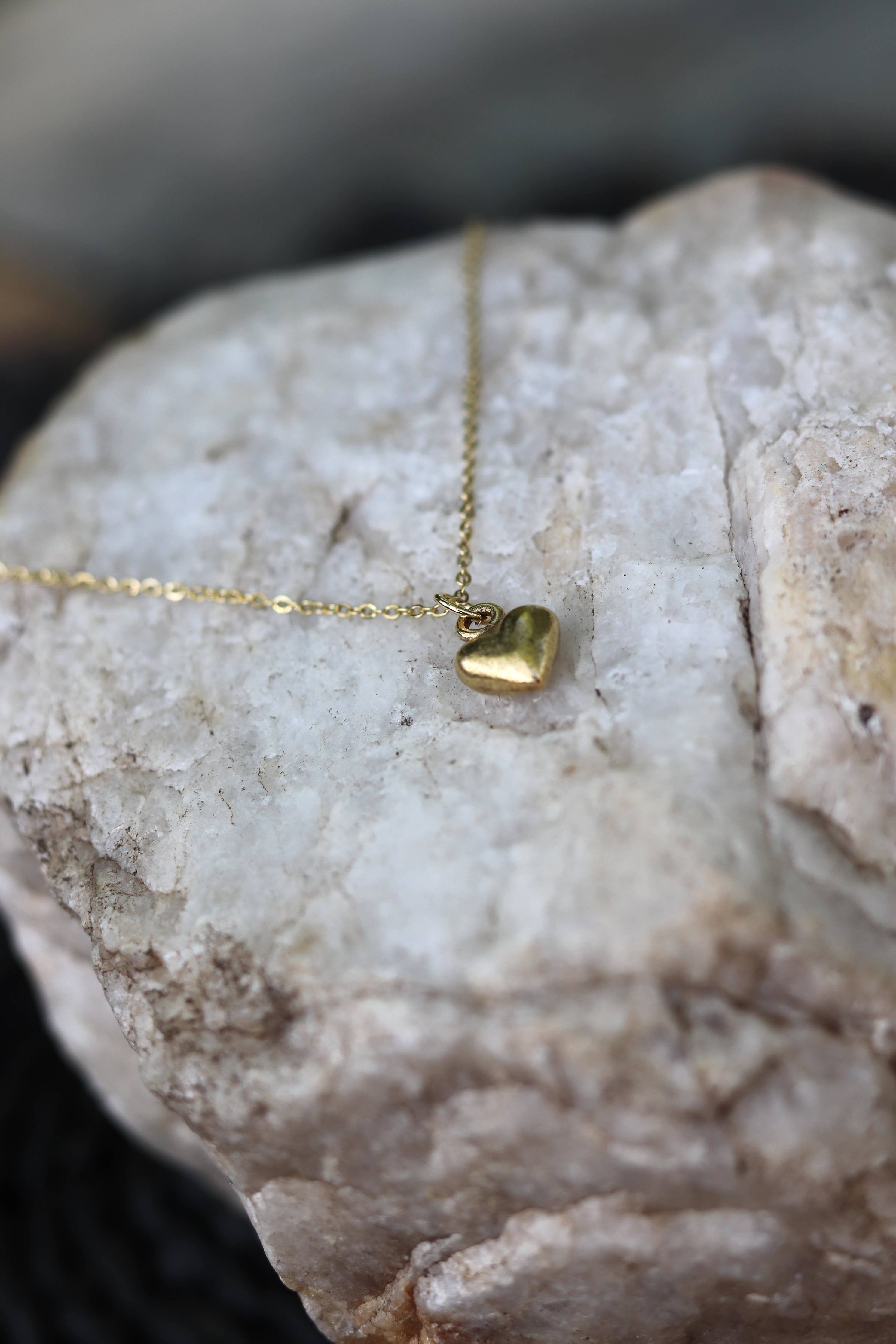 Dainty Gold Heart Necklace