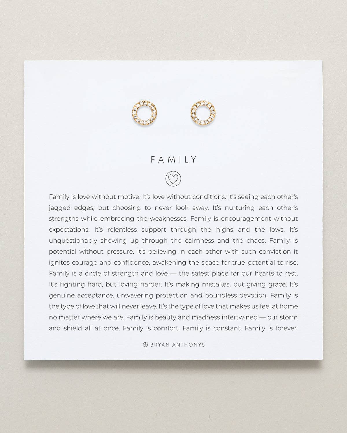 Family Stud Earrings