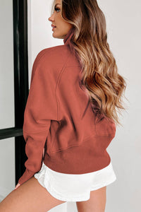 Alexa Ribbed Thumbhole Sweatshirt | S-3XL
