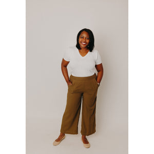 Olive Wide Leg Pant