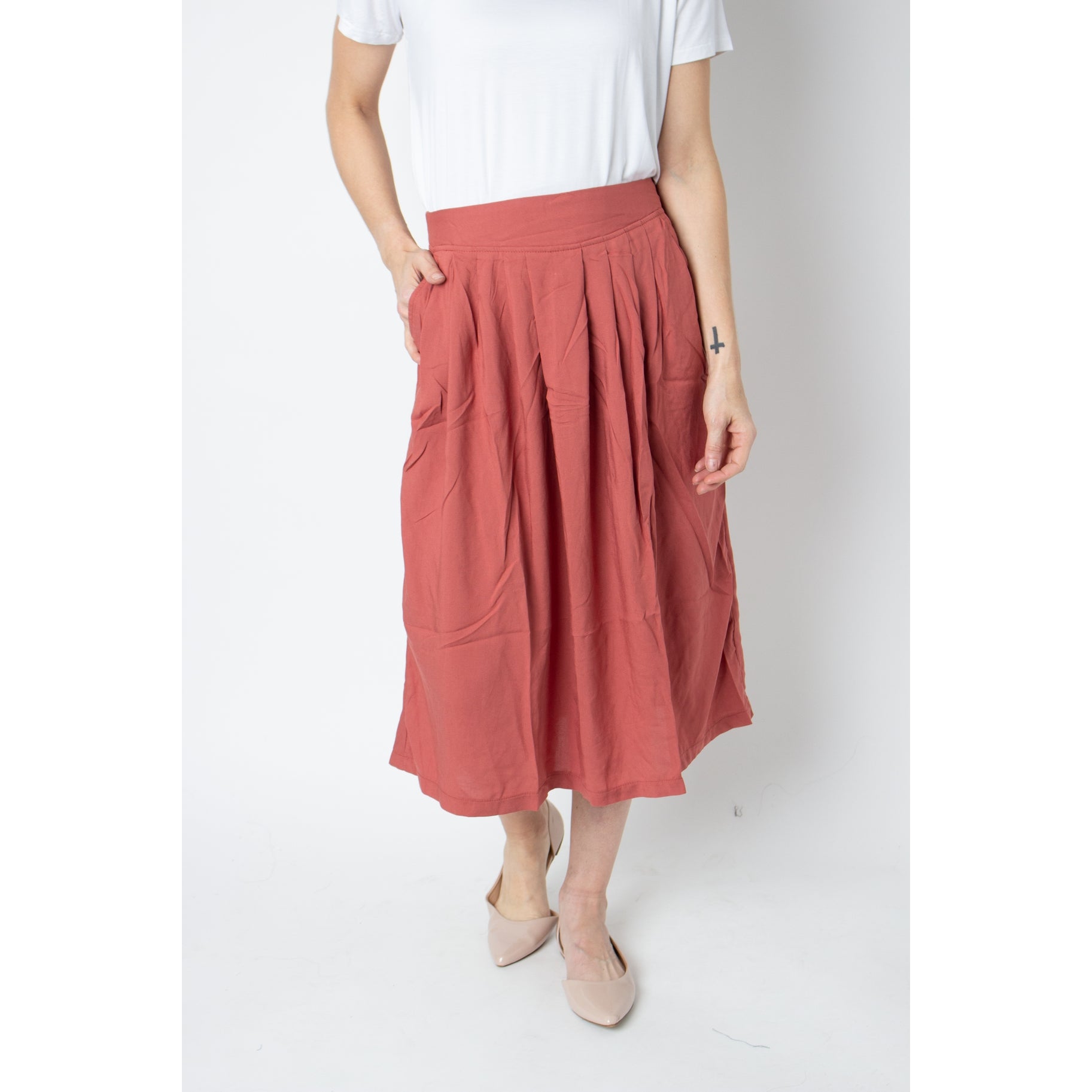 Coral Midi Skirt
