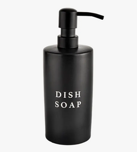 Black Stoneware Dish Soap