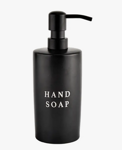 Black Stoneware Hand Soap