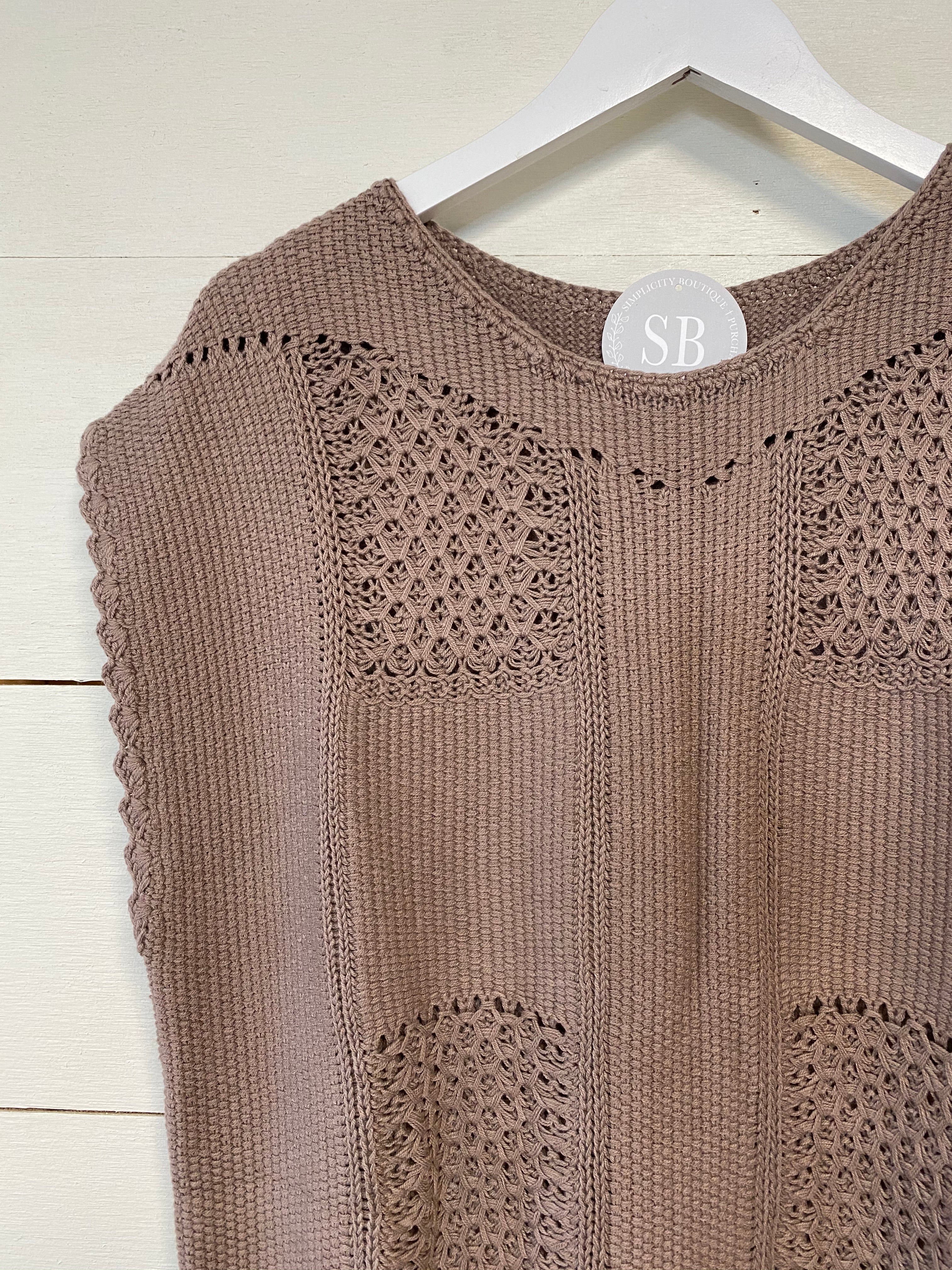 Mocha Poncho Dress