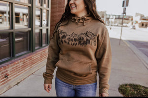 Mountain scene hoodie