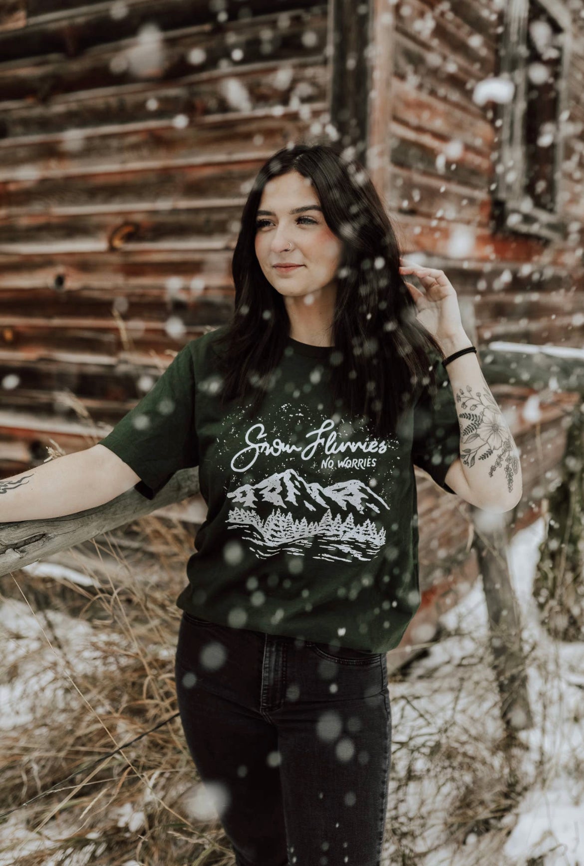 Snow flurries T-shirt
