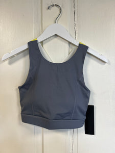 Solid Sports bra with striped Back