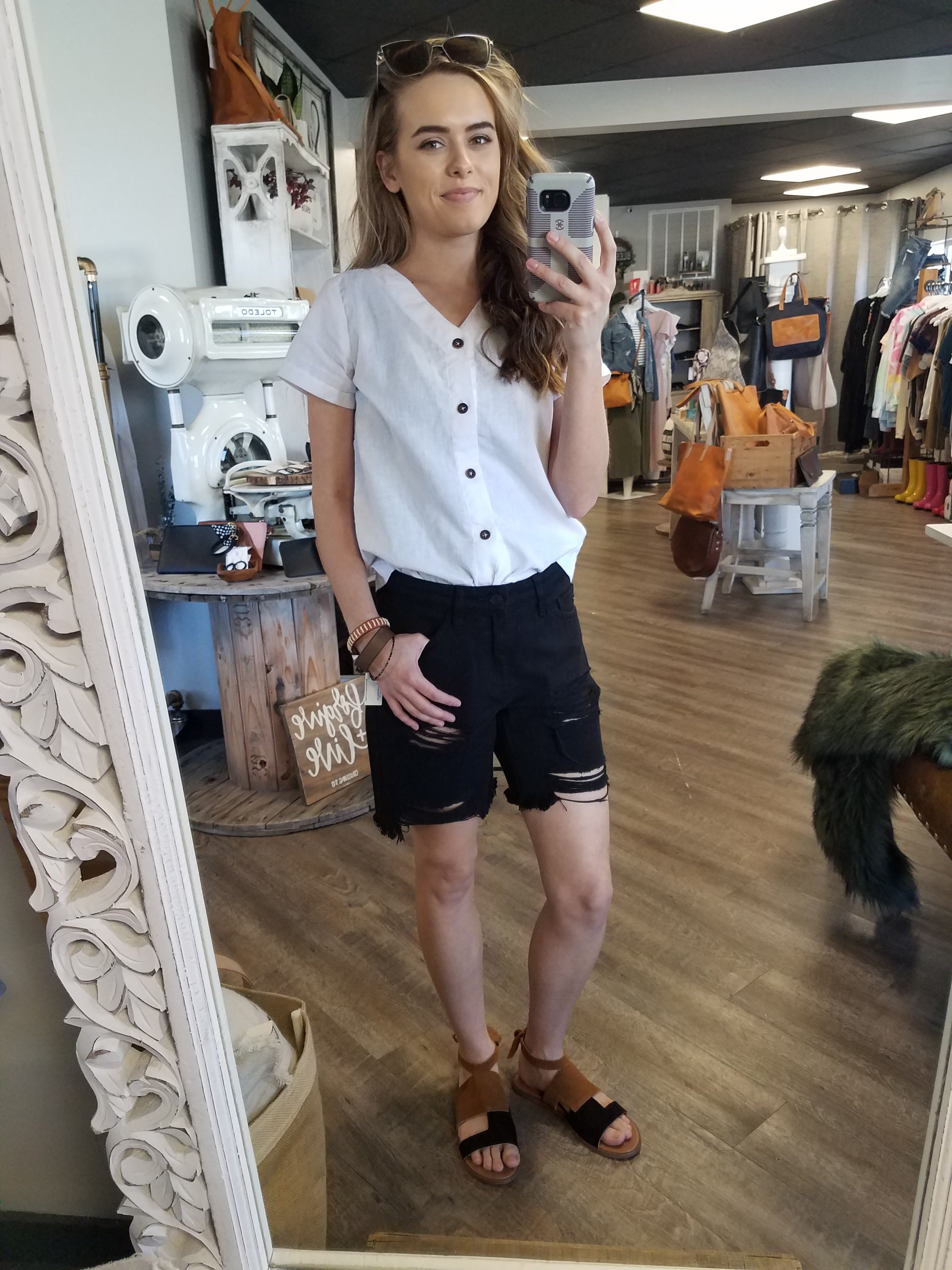 White Reverse Blouse