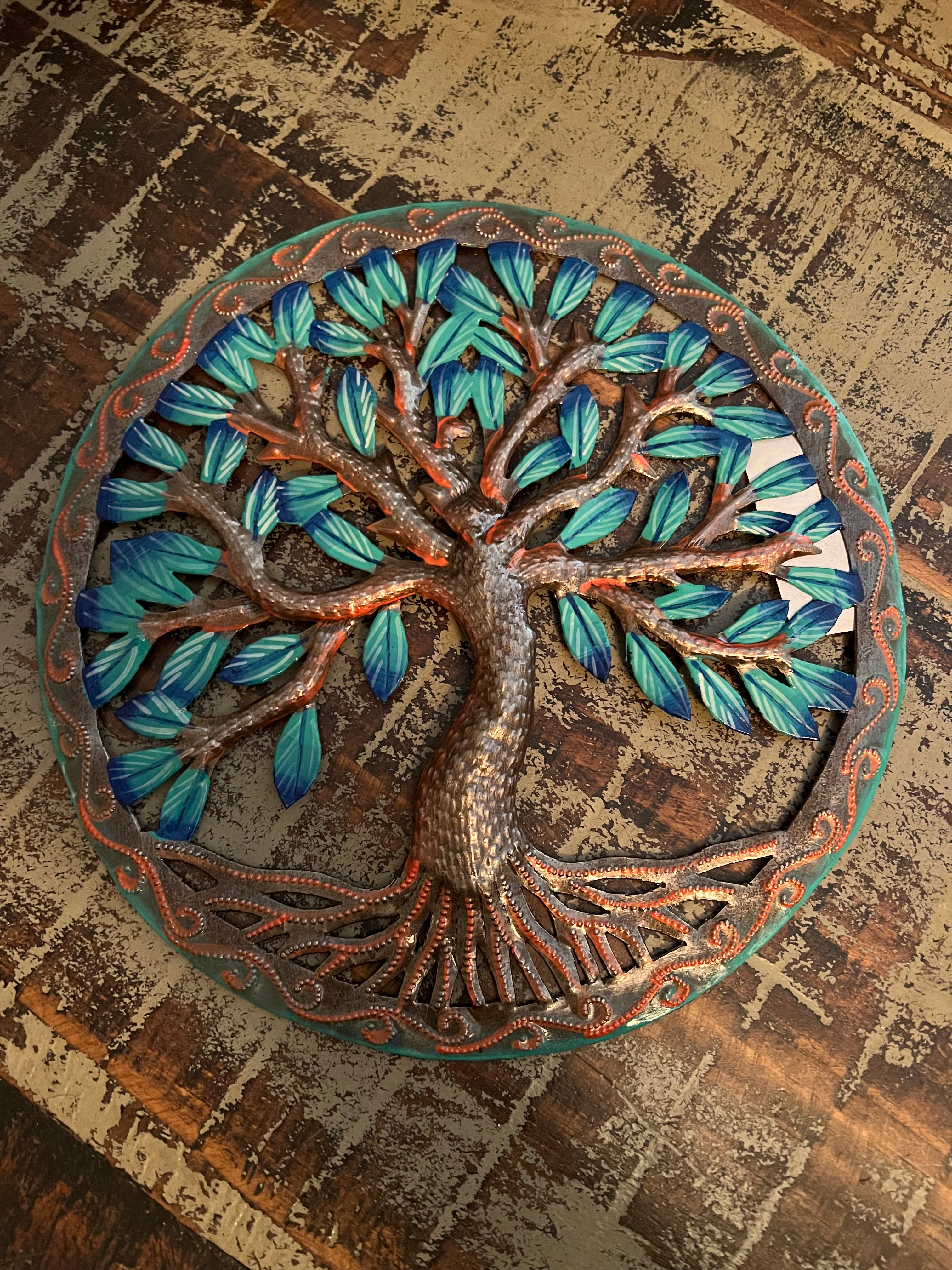 Electric blue tree of life