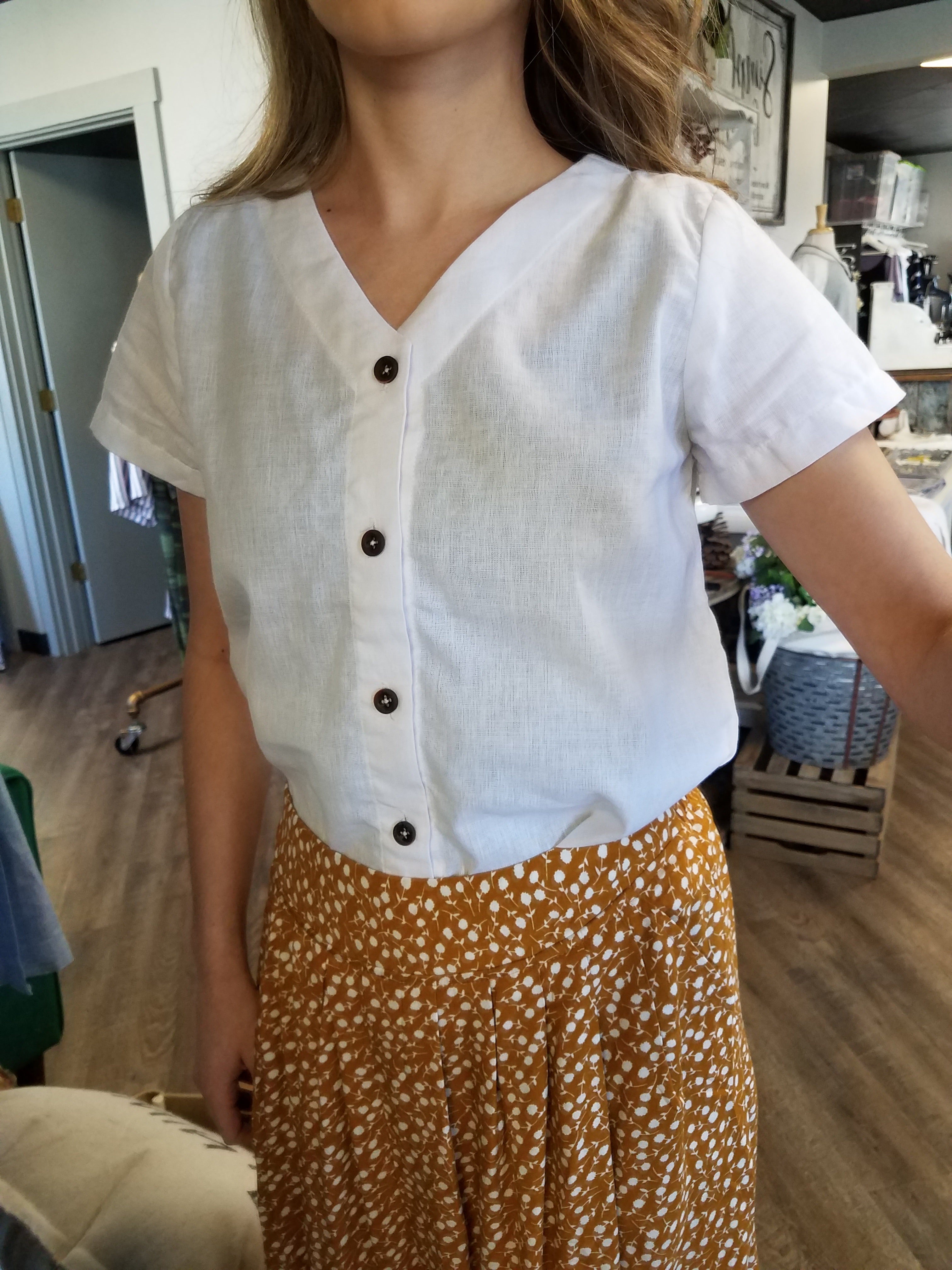 White Reverse Blouse