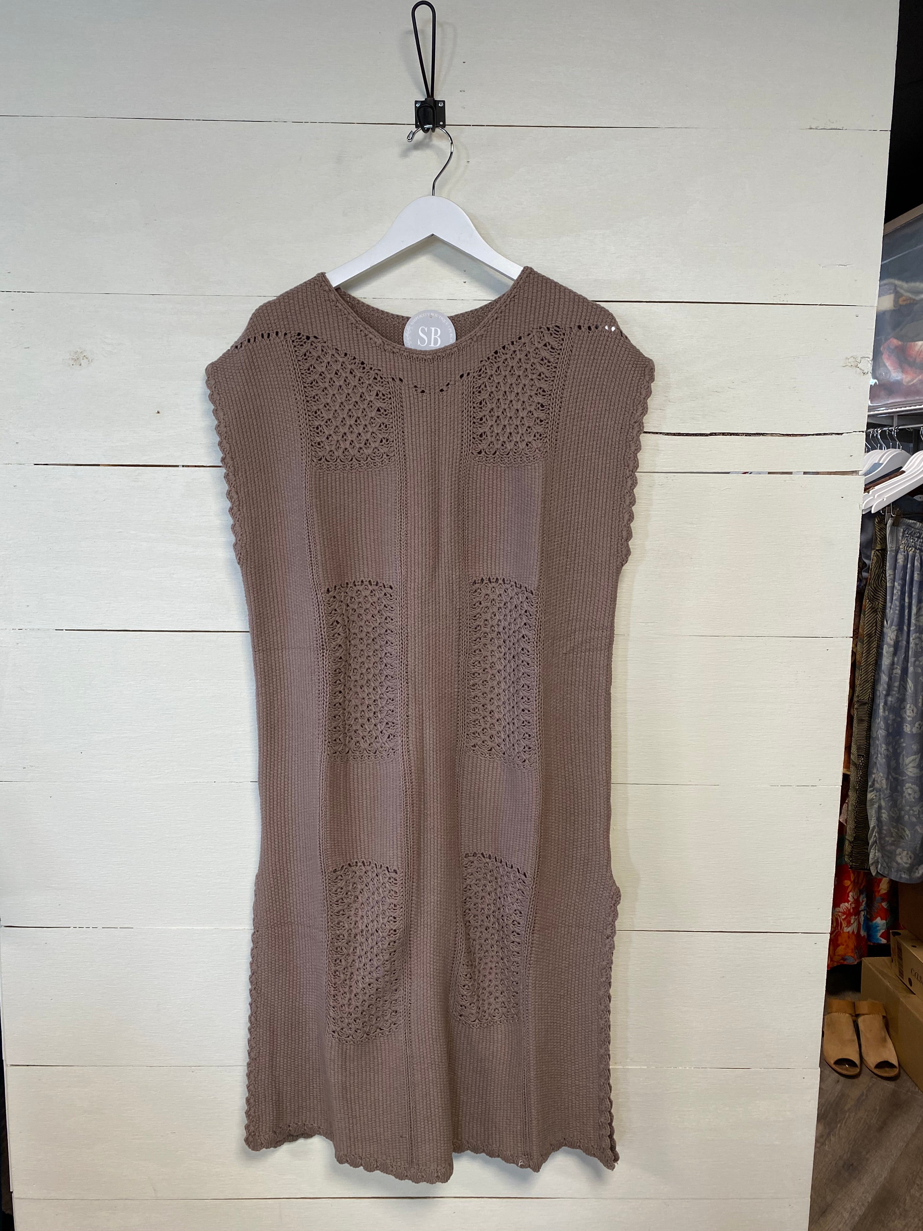 Mocha Poncho Dress